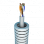 [FXUTP6-ECA] Tube annelé précâblé avec câble réseau UTP Cat. 6E - Ø16mm - Rouleau 100 mètres