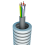 [FXSVV8x0.8-CCA] Tube annelé précâblé avec câble SVV 8x0,8 mm² - Ø16mm - Rouleau 100 mètres