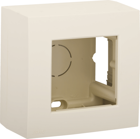 [NIK100-80100] Boîte de montage simple apparente - Crème - Niko