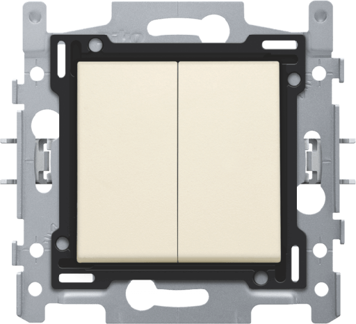 [NIK100-62608] Interrupteur double va-et-vient 10A  - Quick connect - Crème - Niko