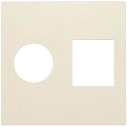 [NIK100-65702] Enjoliveur pour prise TV/RJ45 - Crème - Niko