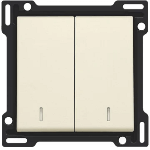 [NIK100-61507] Manette double avec témoins - Crème - Niko