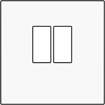 [NIK101-69801] Enjoliveur pour prise audio - Simple - White - Niko