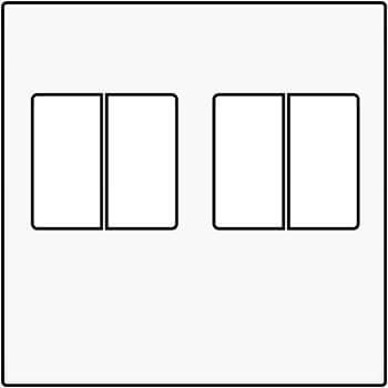 [NIK101-69701] Enjoliveur pour prise audio - Double - White - Niko