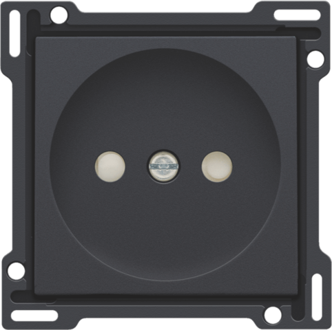 [NIK122-66501] Enjoliveur prise sans terre - Anthracite - Niko