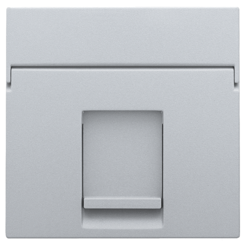 [NIK121-65100] Enjoliveur pour prise informatique RJ45 - Simple - Sterling - Niko