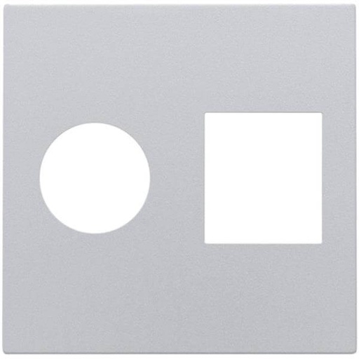 [NIK121-65702] Enjoliveur pour prise TV/RJ45 - Sterling - Niko