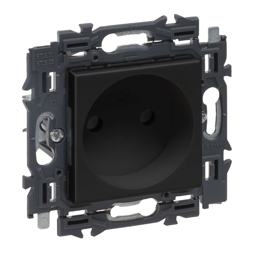 [LEG741721] Prise sans terre 16A - Connexion rapide - Valena Next - Noir - Legrand