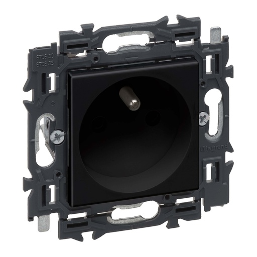 [LEG741720] Prise avec terre 16A - Connexion rapide - Valena Next Noir - Legrand