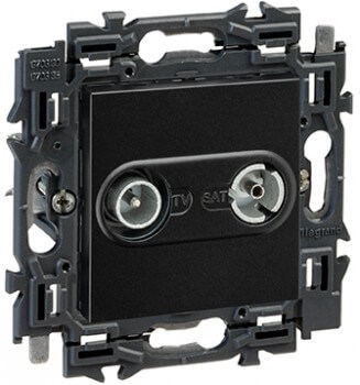 [LEG741772] Prise TV / FM - Valena Next - Noir - Legrand