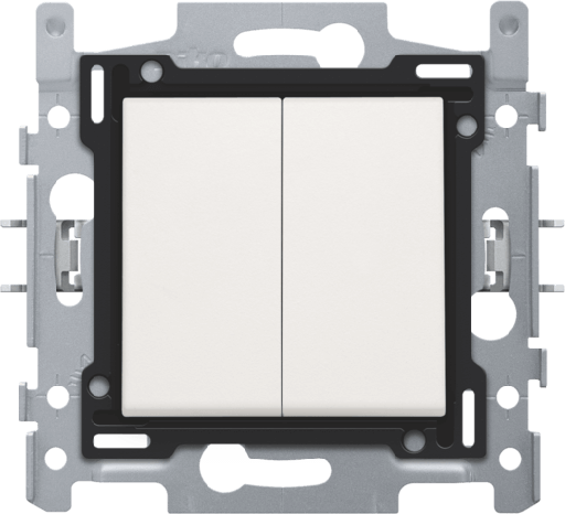 [NIK101-61508] Interrupteur double-allumage 10A - Quick connect - White - Niko