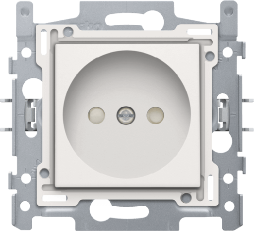 [Nik101-66505] Prise sans terre - Quick connect - White - Niko