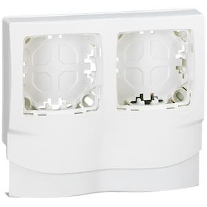 [LEG031414] Cadre Oteo double DLP  - Blanc - Legrand