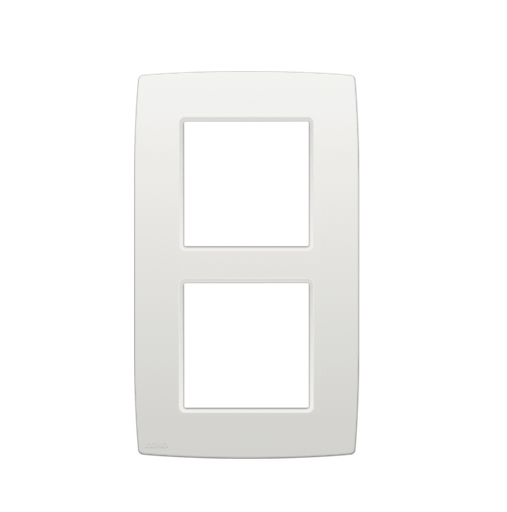 [NIK101-76200] Plaque double verticale - Entraxe 60mm - Original White - Niko