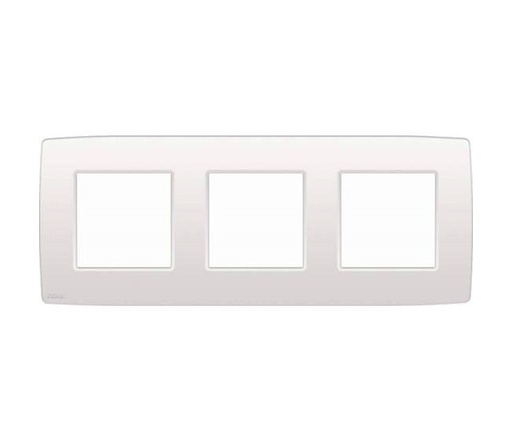 [NIK101-76700] Plaque triple horizontale - Entraxe 71mm - Original White - Niko