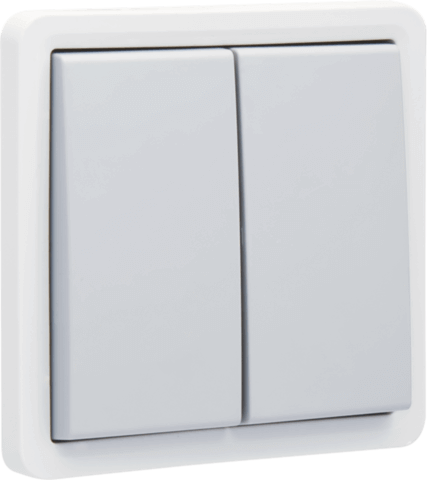 [NIK700-32605] Interrupteur double va-et-vient Hydro - Quick Connect - Gris - IP55 - 10A - 250V - Niko