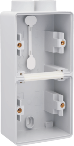 [NIK700-84202] Boîte double verticale 2 entrées M20 Hydro - Gris  - IP55 - Niko