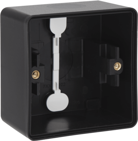 [NIK761-83101] Boîte simple à membranes Hydro - Noir - 1 entrée haut / 1 entrée bas - IP55 - Niko