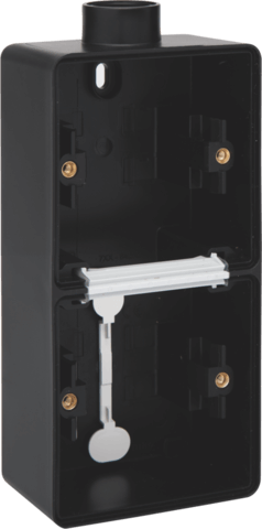 [NIK761-84201] Boîte double verticale 1 entrée M20 Hydro - Noir  - IP55 - Niko