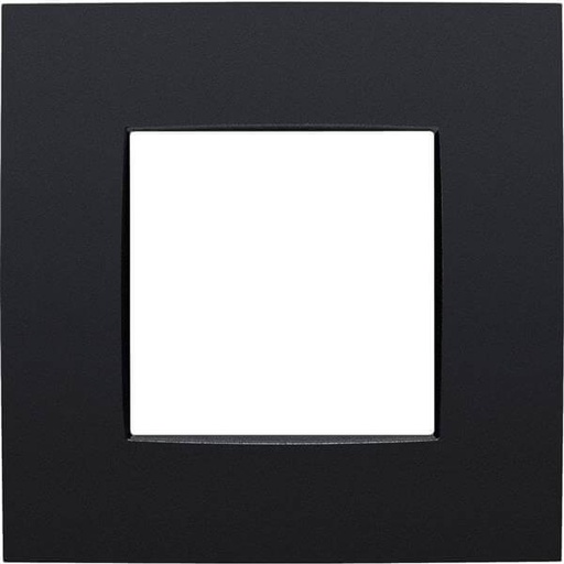 [NIK136-76100] Plaque simple - Intense Matt Black Coated - Niko