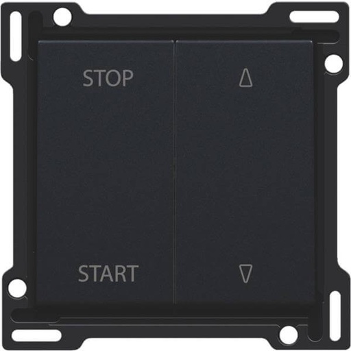 [NIK161-65905] Manette pour bouton poussoir pour volet - Black coated (Noir mat) - Niko