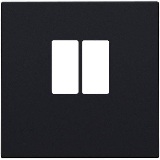 [NIK161-69801] Enjoliveur pour prise audio - Simple - Black coated (Noir mat) - Niko