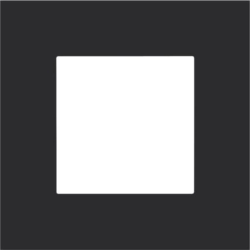 [NIK161-76100] Plaque simple - Pure Steel Black - Niko