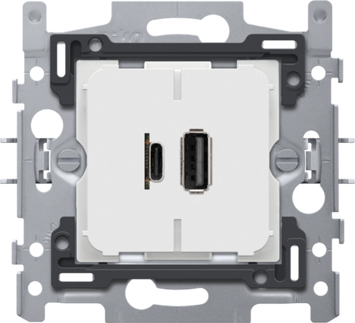 [NIK420-00512] Socle chargeur 2 ports USB A + USB C- 3500mA - Niko