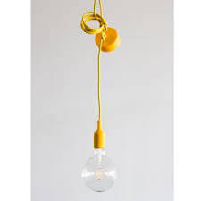 [BELLBCPN1YW] Suspension Pendula Silicon - E27 - Jaune - Belucca