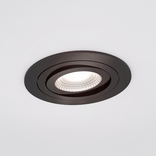 [IDTL413018NSZ] Spot encastré Adélaïde - Rond - Orientable - ressorts - Noir structuré - GU10 - ID To Light