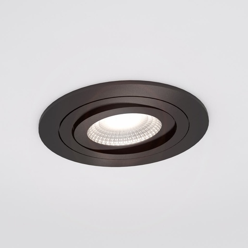 [IDTL413019NSZ] Spot encastré Adélaïde- Rond - Orientable - à lamelles - Noir structuré - GU10 - ID To Light