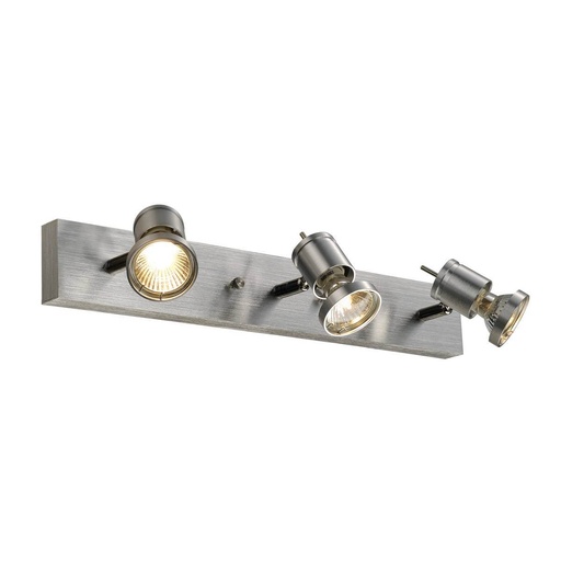 [SLV147443] Applique / Plafonnier Asto 3 - GU10 - Alu brossé - IP20 - SLV