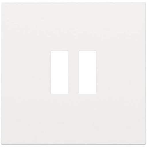 [NIK154-68001] Enjoliveur pour chargeur USB - Double - White Coated - Niko
