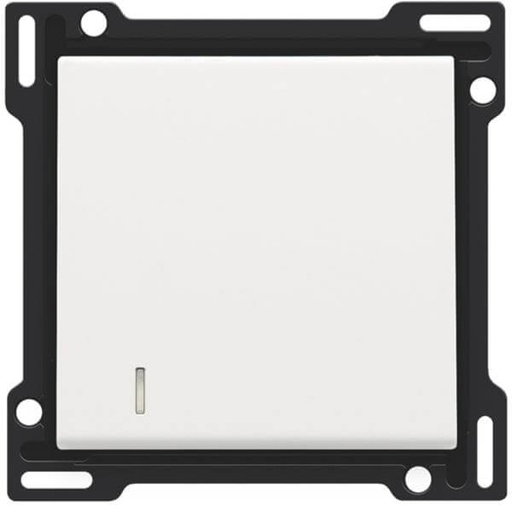 [NIK154-60005] Manette simple avec témoin - White Coated - Niko