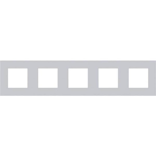 [NIK155-76005] Plaque quintuple - Entraxe 71mm - Pure Alu Grey - Niko