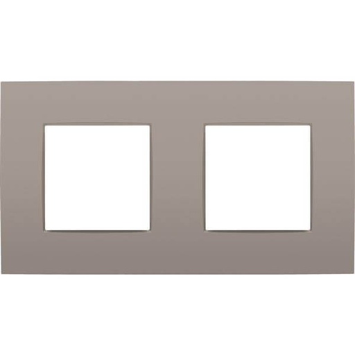 [NIK134-76800] Plaque double horizontale - Entraxe 71mm - Intense Bronze Coated - Niko