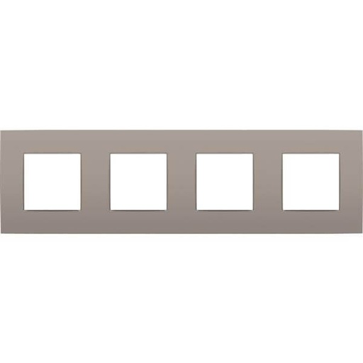 [NIK134-76400] Plaque quadruple horizontale - Entraxe 71mm - Intense Bronze Coated  - Niko