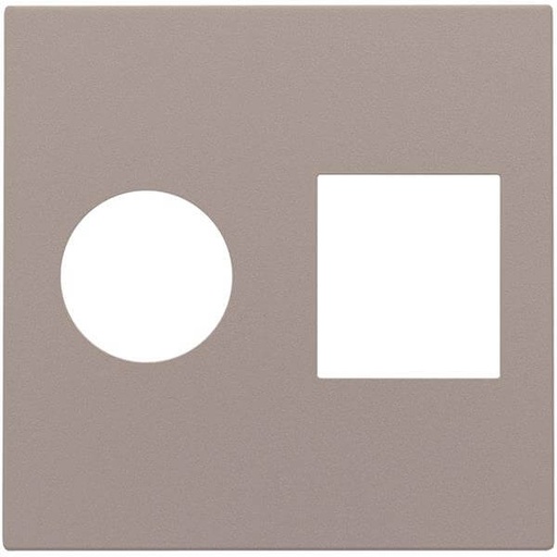 [NIK123-65702] Enjoliveur pour prise TV-RJ45 - Bronze - Niko