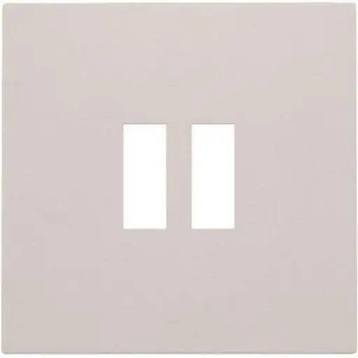 [NIK102-68001] Enjoliveur pour chargeur USB - Double - Light Grey - Niko