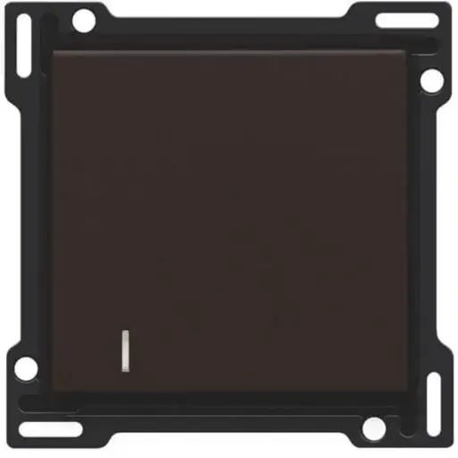 [NIK124-60005] Manette simple avec témoin - Dark Brown - Niko