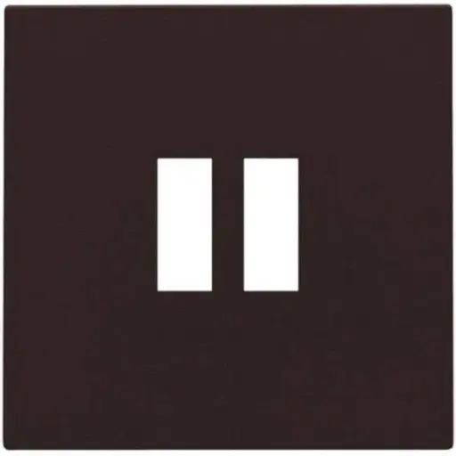 [NIK124-68001] Enjoliveur pour chargeur USB - Double - Dark Brown - Niko