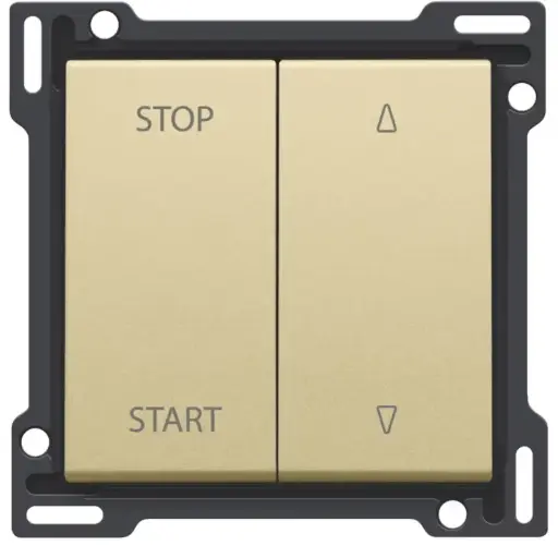 [NIK221-65905] Manette pour bouton poussoir pour volet - Gold coated - Niko