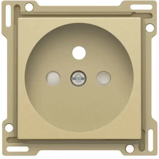 [NIK221-66601] Enjoliveur prise avec terre - Gold coated - Niko