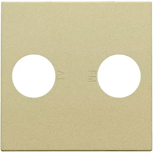 [NIK221-69702] Enjoliveur prise TV/FM - Gold coated - Niko