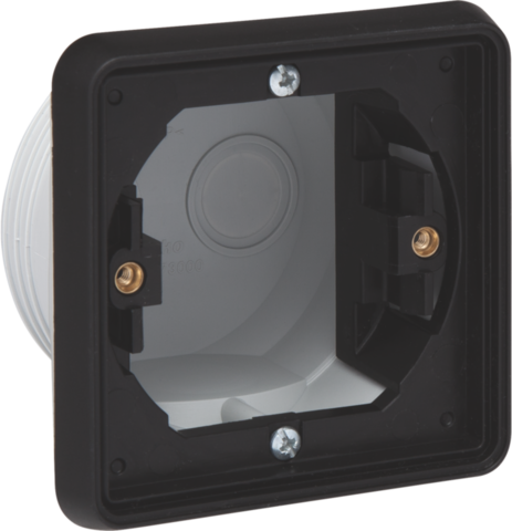 [NIK761-73000] Boîte simple d'encastrement Hydro - Noir - IP55 - Niko 