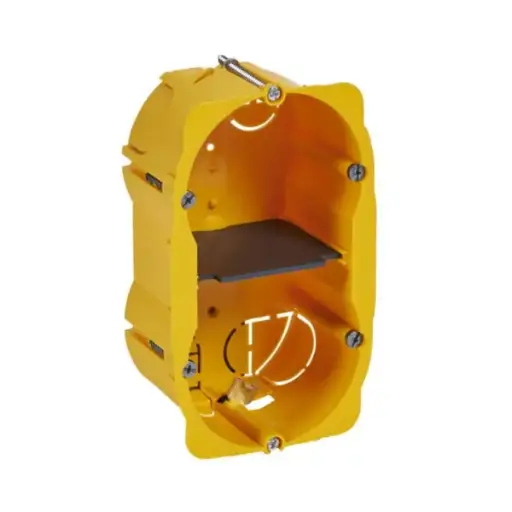 [LEG089352] Boîtier double verticale (entraxe 51mm) pour cloison creuse H.50mm - Legrand 