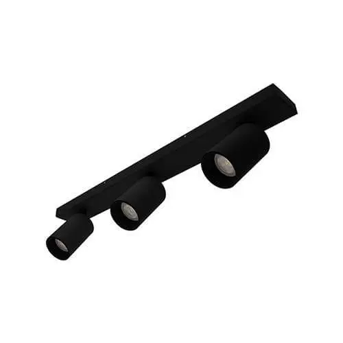 [INDWA20005] Applique / Plafonnier Riva 3 - GU10 - 3 x 13W - Noir mat - IP20 - Indigo