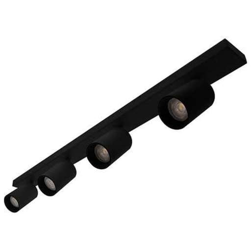 [INDWA20105] Applique / Plafonnier Riva 4 - GU10 - 4 x 13W - Noir mat - IP20 - Indigo