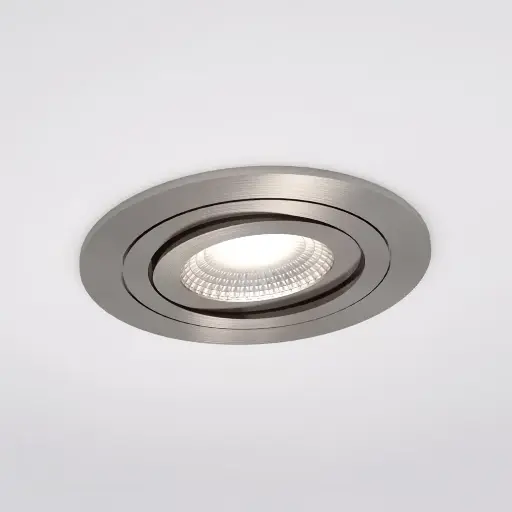 [IDTL413004ABZ] Spot encastré Adélaïde - Rond - Orientable - à ressorts - Alu brossé - GU10 - ID To Light