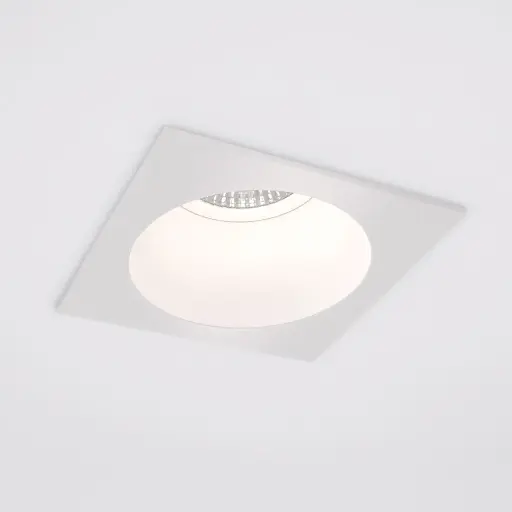 [IDTL413514BBZ] Spot encastré Valence - Carré - Fixe - à ressorts - GU10 - Blanc structuré - ID to Light